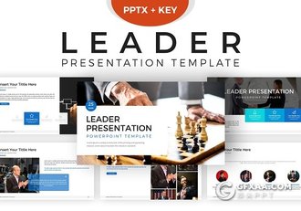 35页企业家领导者现场演讲PPT模板 - 顶尖PPT