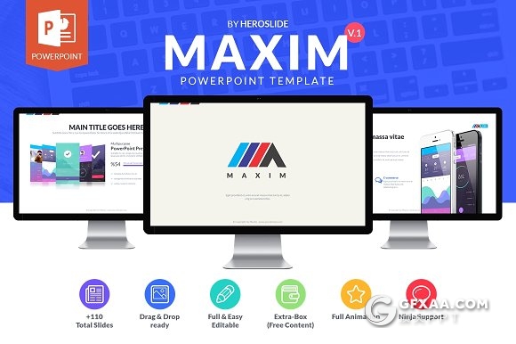 112页精美配色商务多用途风格PPT模板 - 顶尖PPT