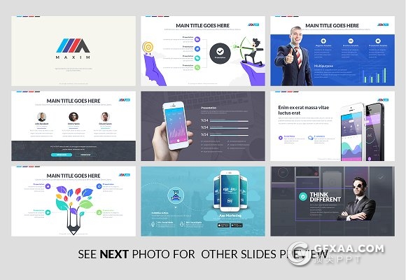 112页精美配色商务多用途风格PPT模板 - 顶尖PPT