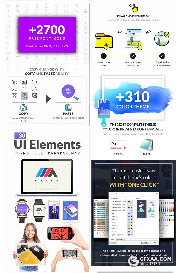 105页移动交互设备展示多用途PPT模板 - 顶尖PPT