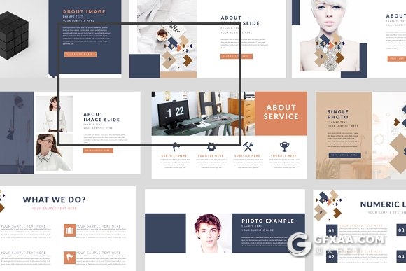 50页艺术作品展示介绍PPT模板 - 顶尖PPT