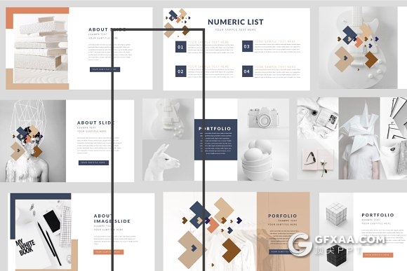 50页艺术作品展示介绍PPT模板 - 顶尖PPT