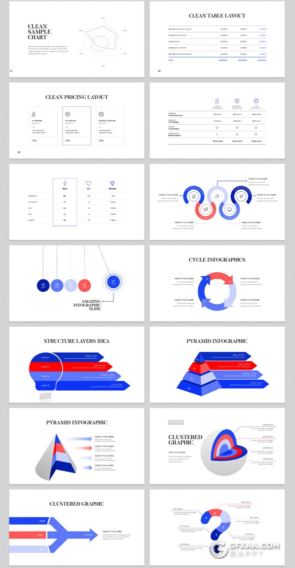 110页简约风格个人写真模特展示PPT模板 - 顶尖PPT