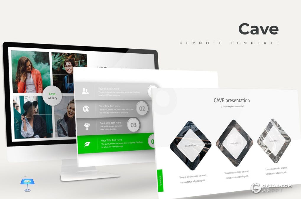 30页国外微立体风格商务多用途keynote模板 - 顶尖PPT