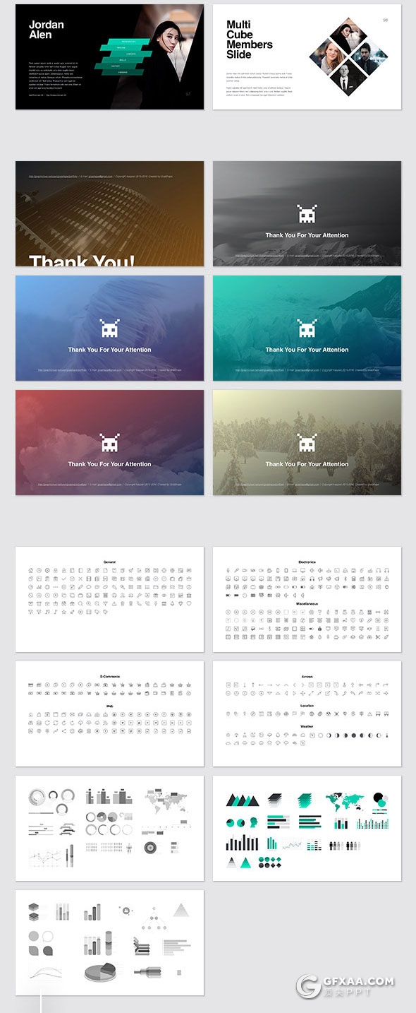 112页简约大气创意商务风格keynote模板 - 顶尖PPT