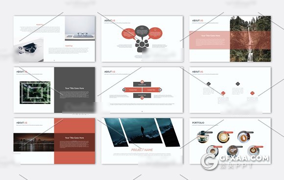 105页欧美商务风格 工作总结报告keynote模板 - 顶尖PPT