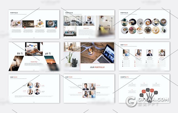 105页欧美商务风格 工作总结报告keynote模板 - 顶尖PPT