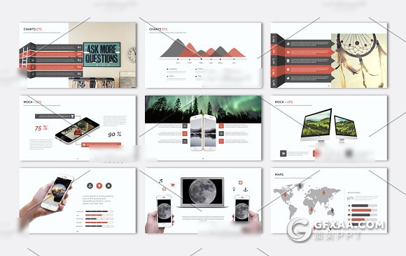 105页欧美商务风格 工作总结报告keynote模板 - 顶尖PPT