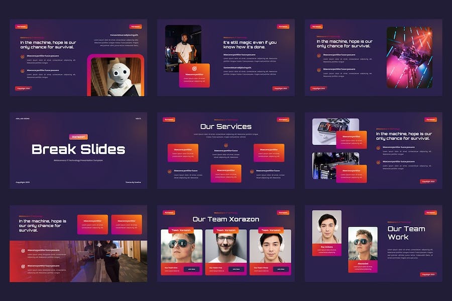 科技元宇宙IT技术应用推介创新展示方案PPT模板 - 顶尖PPT