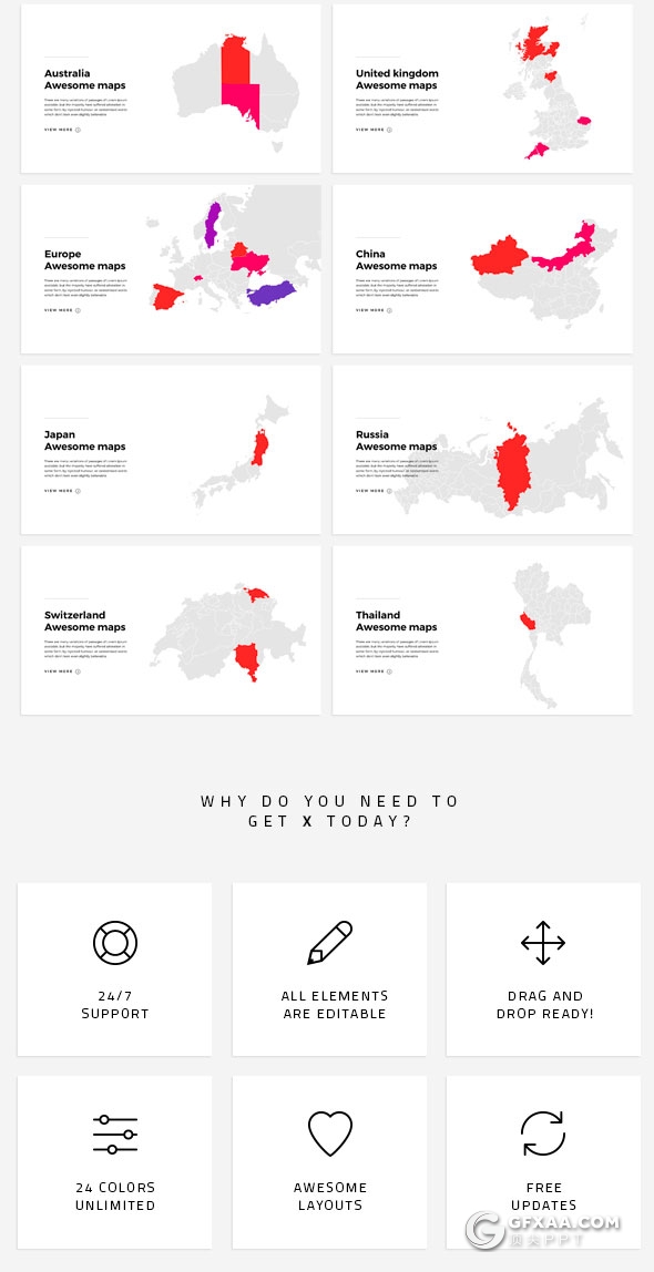 115页极简商务风格keynote模板 22种XML配色 - 顶尖PPT