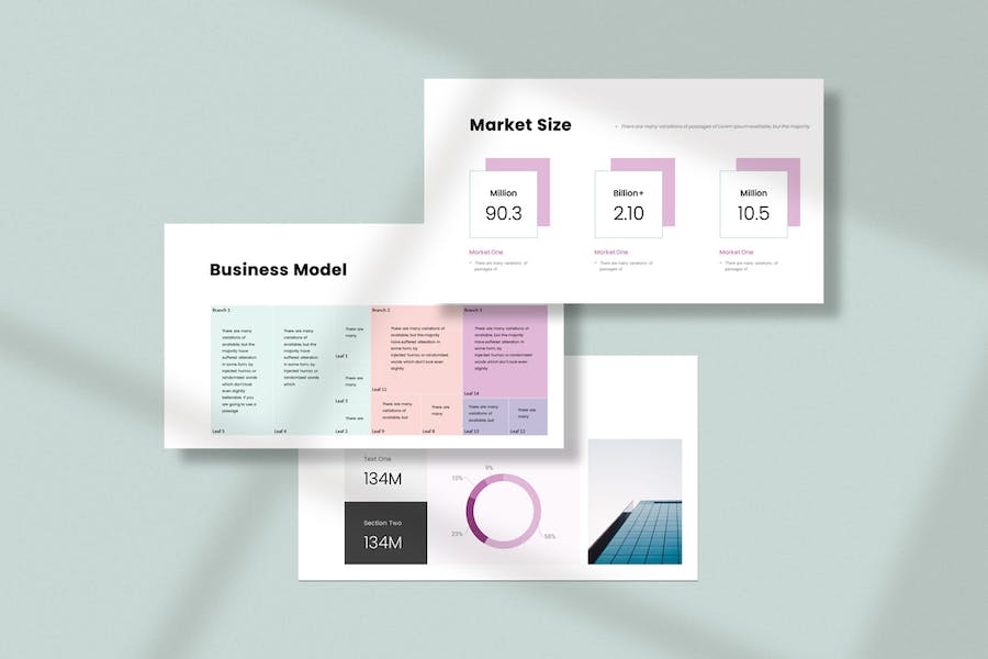 清新简约风格工作总结公司介绍PPT模板 - 顶尖PPT