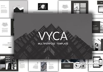 85页黑色扁平化商务风格keynote模板 - 顶尖PPT