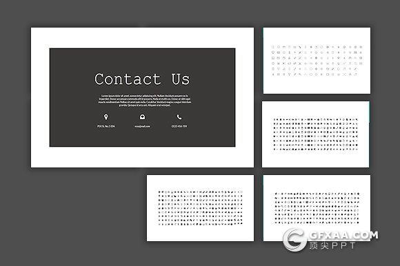 85页黑色扁平化商务风格keynote模板 - 顶尖PPT