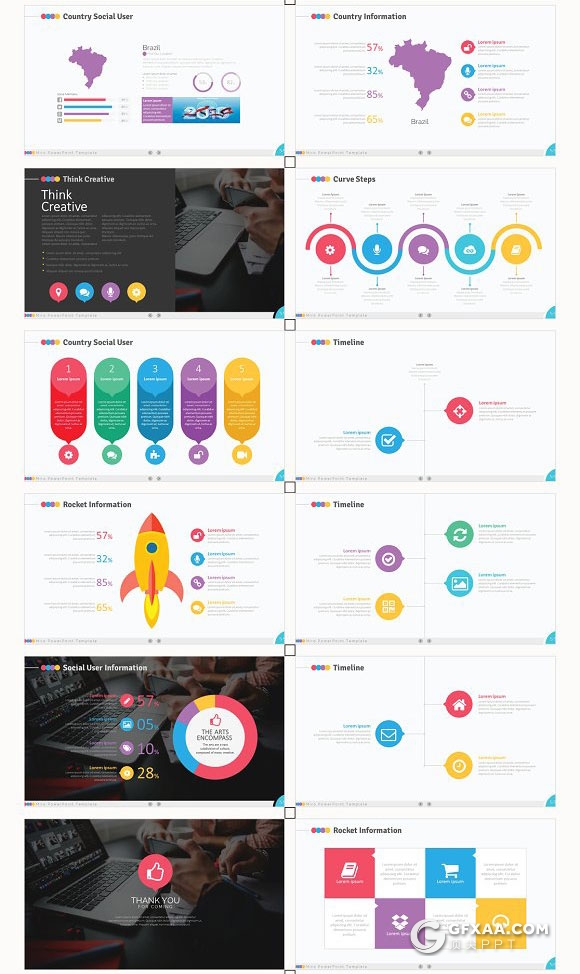 74页高逼格国外商务多用途PPT模板 - 顶尖PPT