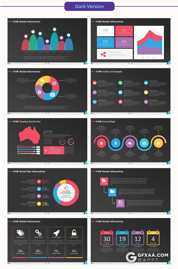 74页高逼格国外商务多用途PPT模板 - 顶尖PPT