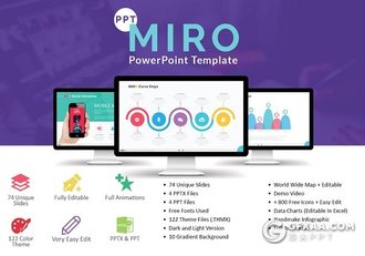 74页高逼格国外商务多用途PPT模板 - 顶尖PPT