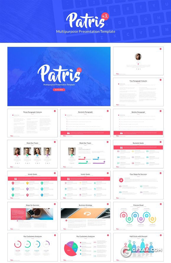 120页精致图形设计商务多用途PPT模板 - 顶尖PPT