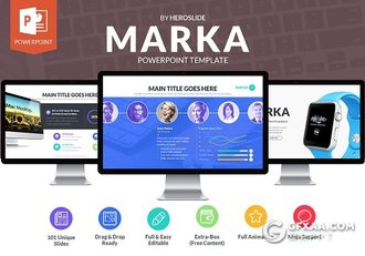 101精美设计欧美商务多用途PPT模板 - 顶尖PPT