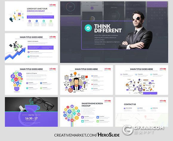 102页高逼格工作总结计划多用途PPT模板 - 顶尖PPT