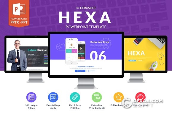 102页精致设计国外高端商务风格PPT模板 - 顶尖PPT