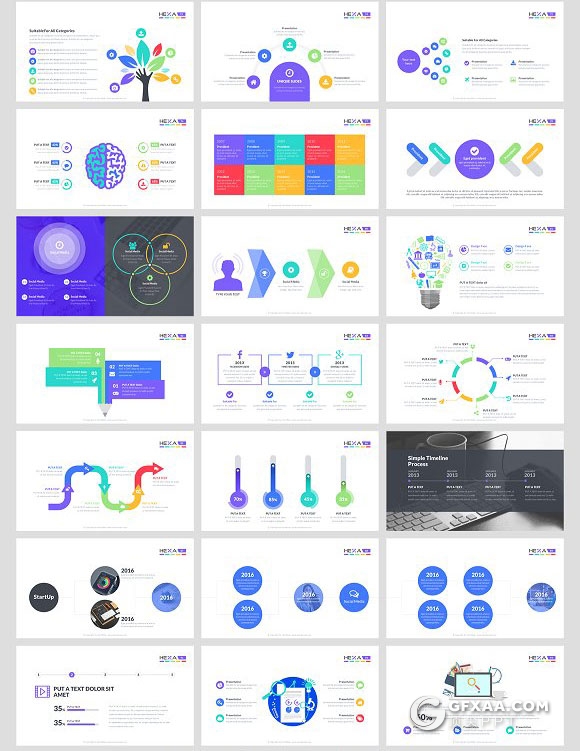 102页精致设计国外高端商务风格PPT模板 - 顶尖PPT