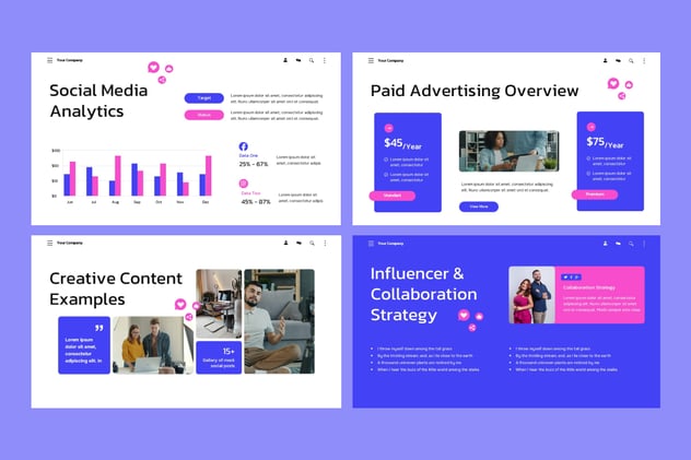 社交媒体营销推广策略方案PPT模板 - 顶尖PPT