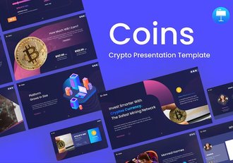 精美大气比特币虚拟货币宣传介绍企业介绍多用途PPT模板 - 顶尖PPT