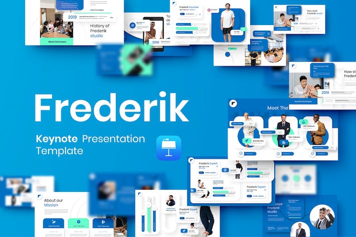 欧美高端商务企业团队介绍通用keynote模板 - 顶尖PPT