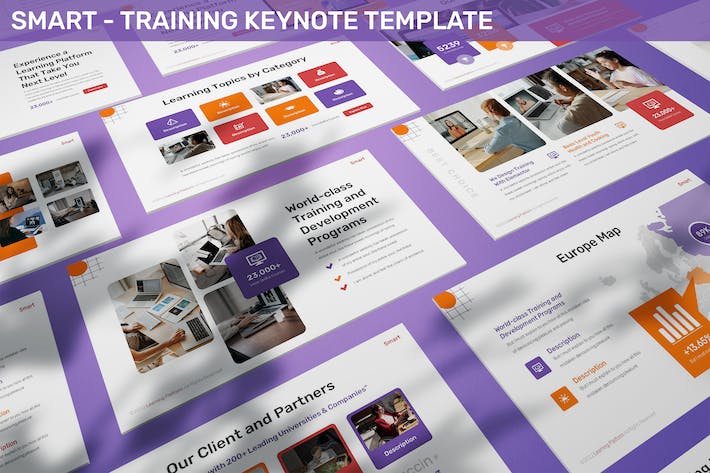 大气智能培训功课辅导介绍通用keynote模板 - 顶尖PPT