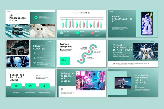 AI业务合作项目展示PPT模板 - 顶尖PPT