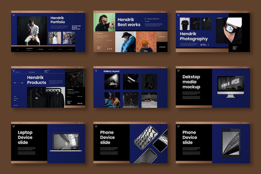 商业品牌创意展示方案PPT模板 - 顶尖PPT