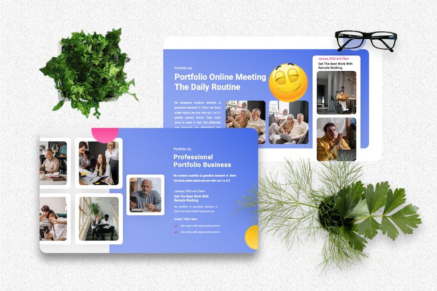 在线会议远程沟通协作方案Keynote模板 - 顶尖PPT