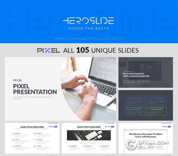 105页移动交互设备展示多用途PPT模板 - 顶尖PPT