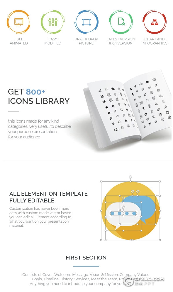 100页互联网科技风格keynote模板 14种主题配色 - 顶尖PPT