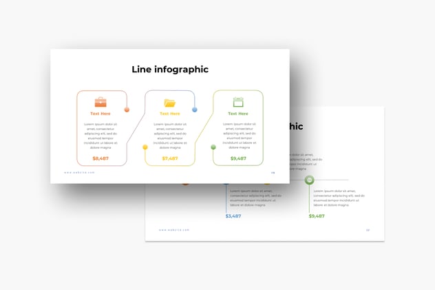 线路信息图keynote模板 - 顶尖PPT