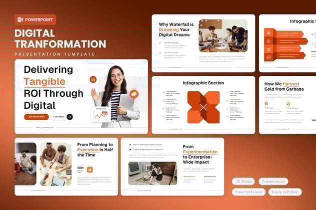 数字化转型战略PPT模板 - 顶尖PPT