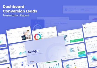 仪表板销售数据展示图表条形点线图图形图表PPT模板 - 顶尖PPT