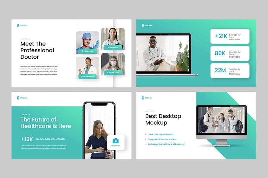 医疗健康保障服务项目方案Keynote模板 - 顶尖PPT