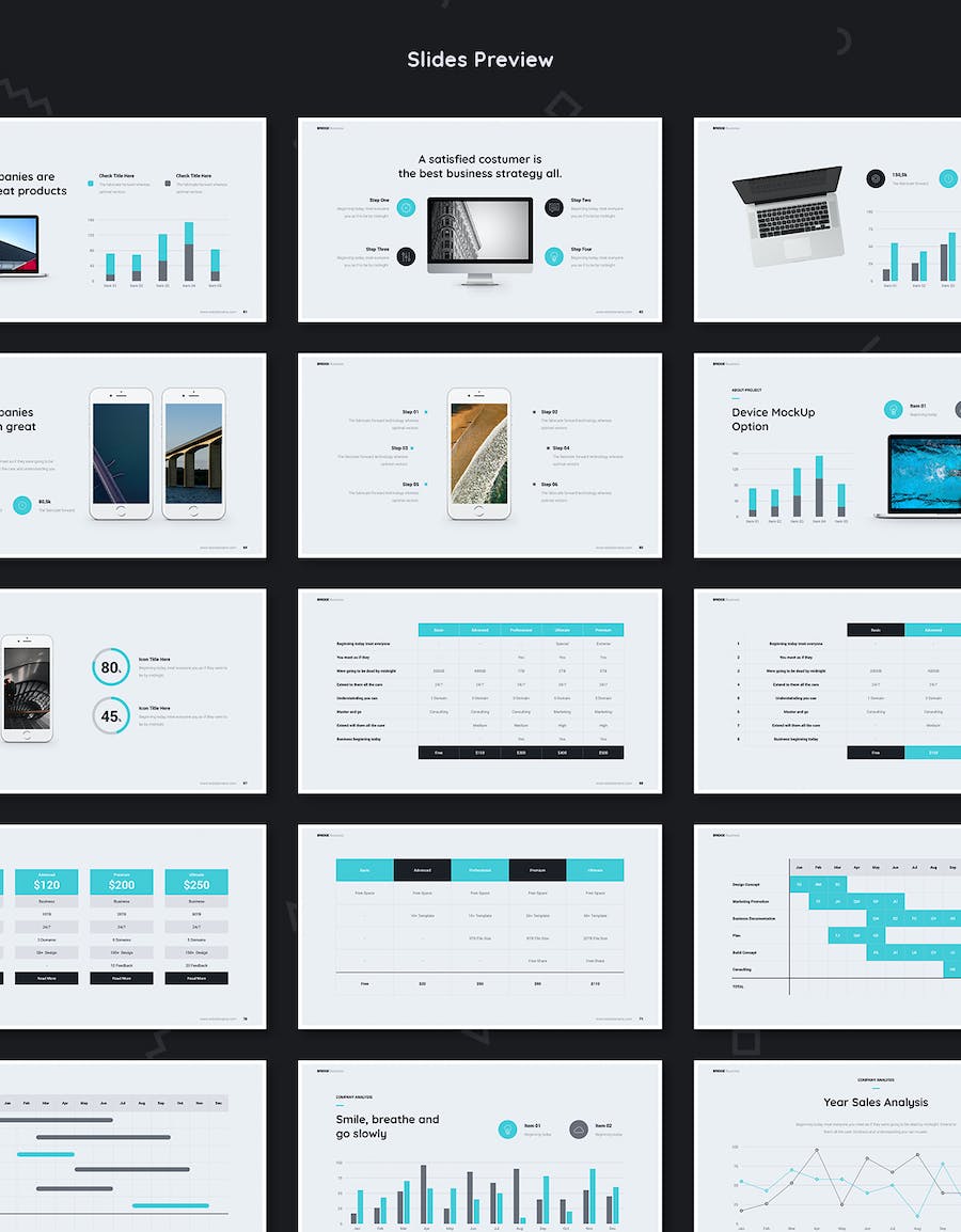 业务合作商业融资项目数据分析通用PPT模板 - 顶尖PPT
