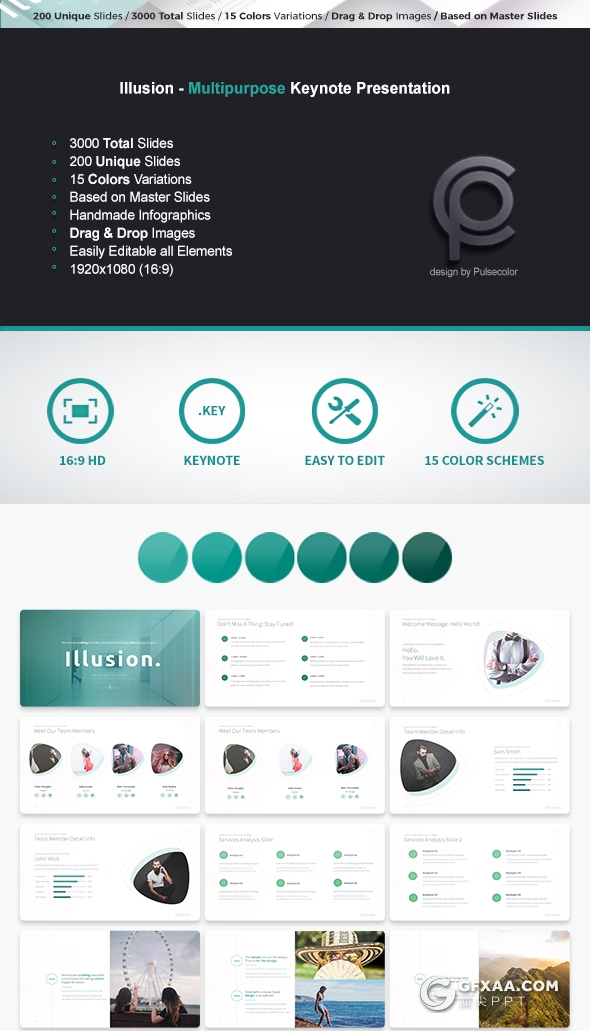 200多页高端商务多用途keynote模板 - 顶尖PPT