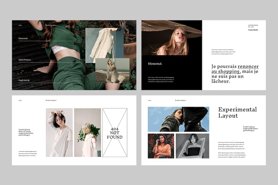 时尚艺术展览作品展示PPT模板 - 顶尖PPT