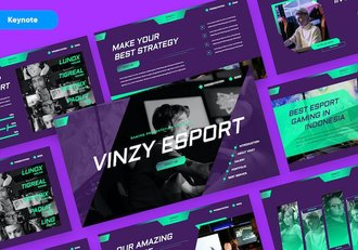 电竞游戏赛事策划运营方案Keynote模板 - 顶尖PPT