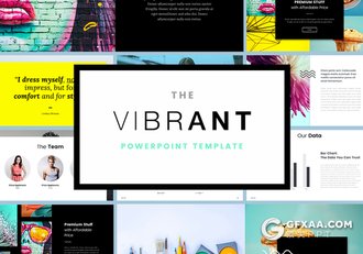 30多页艺术作品图片展示PPT模板 - 顶尖PPT