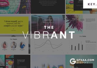 30多页艺术作品图片展示keynote模板 - 顶尖PPT