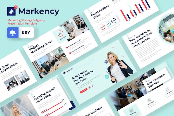 市场营销战略keynote模板 - 顶尖PPT