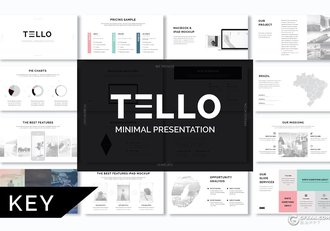 88页简约商务风格年终总结keynote模板 - 顶尖PPT