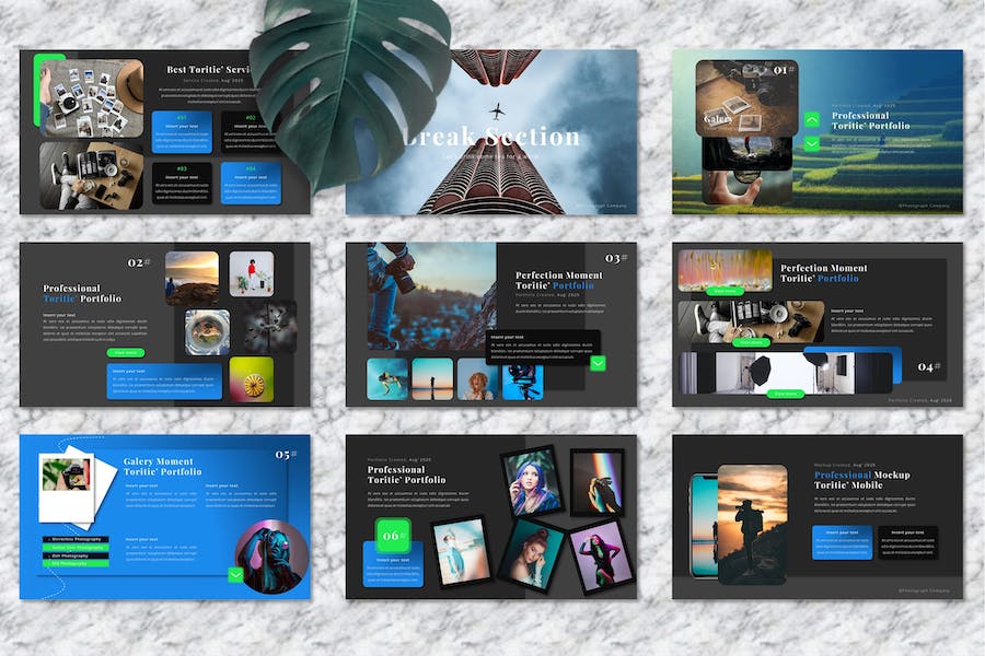 摄影作品集展示讲座方案Keynote模板 - 顶尖PPT