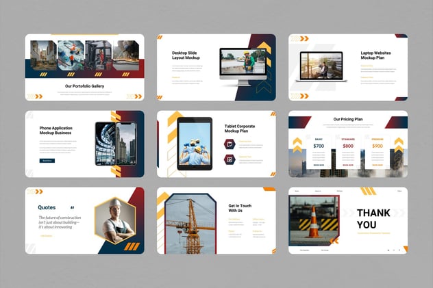工程建筑施工主题演讲keynote模板 - 顶尖PPT