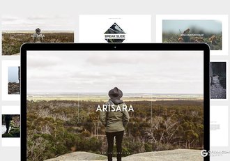 51页摄影图片展示简约PPT模板 - 顶尖PPT