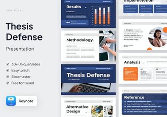 学位论文答辩展示讲述Keynote模板 - 顶尖PPT